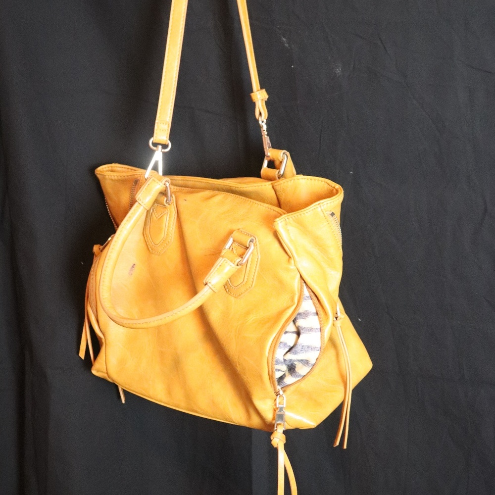 Yellow Purse, long and short strap